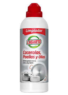 LIMPIADOR DE CACEROLAS, PAELLAS Y OLLAS LAGARTO 750 ml